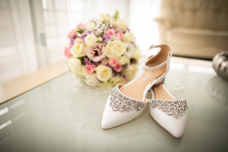 Les escarpins de la mariée